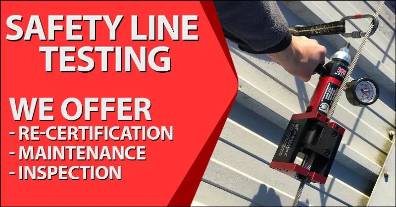 Safety Line Testing Huddersfield Industrial Roofing - Huddersfield, West Yorkshire